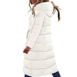 boseucn Mantel Damen Winter Lang Warm, Damen Daunenjacke Lang Mantel Daunenmantel Steppmantel Wintermantel Mit Kapuze Winter Warm Parka Winddicht Jacke Steppjacke Steppmantel von boseucn