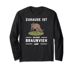 Braunvieh Rind I Schweiz Rinderzucht für Rinderhalter Langarmshirt von brand