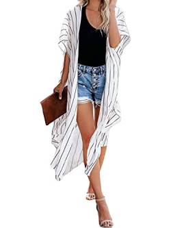 breezy lane Damen Badeanzug Cover Up Kimono Boho Loose Sommer Strickjacke Bikini Beachwear Cardigan Resort Bekleidung von breezy lane