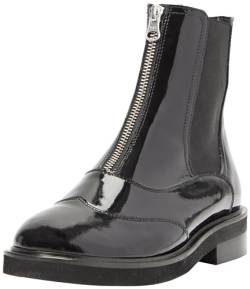 bridgeport Damen Lackleder Boots, Schwarz, 38 EU von bridgeport