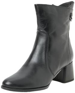 bridgeport Damen Leder Stiefelette, Schwarz, 38 EU von bridgeport