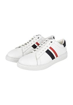 bridgeport Herren Sneakers aus Leder Sneaker, Weiss, 42 EU von bridgeport