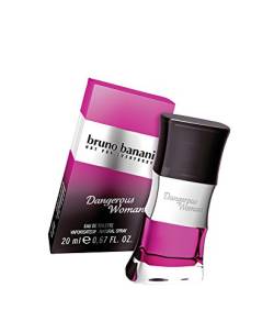 Bruno Banani Fragrance Dangerous Woman – Eau de Toilette Natural Spray – Verführerisch-warmes Damen Parfüm – 1er Pack (1 x 20ml) Coconut von bruno banani