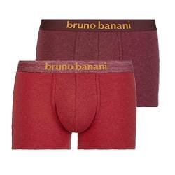 Bruno Banani Herren 2pack Denim Fun Retroshorts, Rostrot // Weinrot Melange, M EU von bruno banani