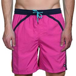 Bruno Banani Herren BadeShort Bermuda Tube Ride, Gr. Small, Rosa (fuchsia 1943) von bruno banani