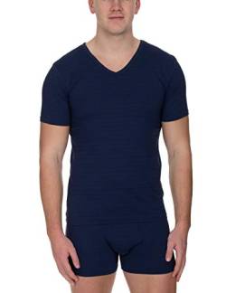 Bruno Banani Herren V-Shirt Check Line 2.0 Unterhemd, Blau (Marine Karo 542), Small (Herstellergröße: S) von bruno banani
