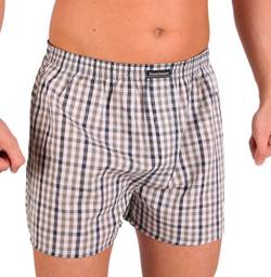 bruno banani Herren Boxershorts Unterhose Cotton (M, Anthrazit/Weiß Karo(1556)) von bruno banani