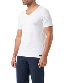 bruno banani Herren Shirt Check Line 2.0 Unterhemd, Weiß (Weiß Karo 1612), Medium (Herstellergröße: M) von bruno banani