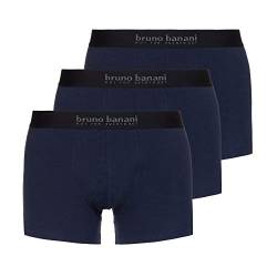 bruno banani Herren Short 3er Pack Energy Cotton Boxershorts, Blau (Navy 1302), Large (Herstellergröße: L) von bruno banani