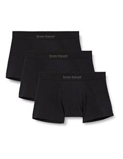 bruno banani Herren Short 3er Pack Energy Cotton Boxershorts, Schwarz (Schwarz 0007), Small (Herstellergröße: S) von bruno banani