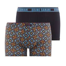 bruno banani Herren Shorts LOCO - Moderne Boxershorts aus atmungsaktiver Baumwolle mit Branding am Bund, eng anliegend, ideale Passform, ohne Eingriff, Größe S-XXL (2 Stück) von bruno banani