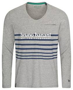 bruno banani Langarmshirt/Longsleeve für Herren mit V-Ausschnitt in XL von bruno banani