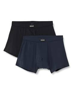 bruno banani - Micro Simply - Short - 2er Pack (M Blaugrau/Schwarz) von bruno banani