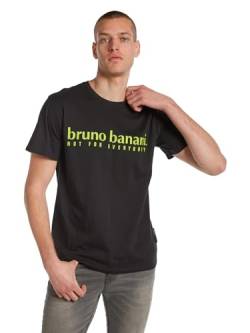 bruno banani Shirt mit Rundhalsausschnitt Schwarz L von bruno banani