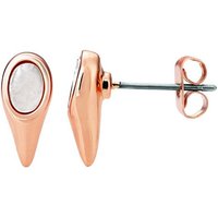 Buckley London Paar Ohrstecker Messing rosévergoldet mit Perlmutt von buckley london