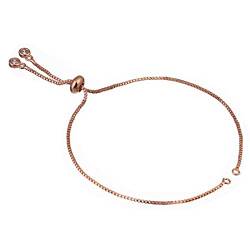 budiniao Armband Verstellbare Handgelenkkette Dekoratives einfarbiges Armband Schmuck Flexible Handwerk Dressing Dekoration, Roségold von budiniao