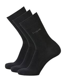 Bugatti Basic Mens Socks 3er Pack 6703 610 black schwarz Strumpf Socken, Größe:47-50 von bugatti