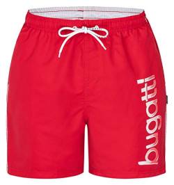 Bugatti - Herren Badeshort in Marineblau, türkis oder schwarz, Rot, L von bugatti