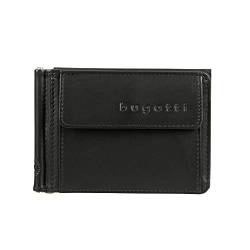 Bugatti Primo Geldbörse mit Clip Herren Leder 9CC – Portemonnaie Herren Querformat Schwarz – Geldbeutel Wallet Brieftasche Männer Portmonaise von bugatti