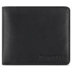 Bugatti Purse Primo mit Rabat, 12 cm, Schwarz von bugatti