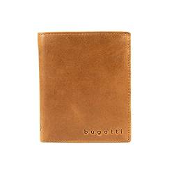 Bugatti Volo Geldbeutel Männer Leder Hochformat - Geldbörse Herren Cognac - Portmonaise Portemonnaie Portmonee Brieftasche Wallet Ledergeldbeutel von bugatti