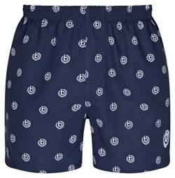 bugatti® - Herren Badeshort in Marineblau, türkis oder schwarz (L, Navy (bugatti Logo)) von bugatti