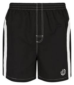 bugatti® - Moderne Herren Badeshort, schwarz mit weißen Streifen, in Größe L von bugatti