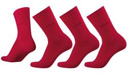 bugatti Basic Mens Socks 3er Pack 6703 440 rio red rot Strumpf Socken, Size:43-46 von bugatti