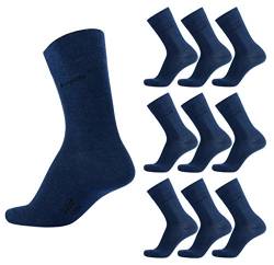 bugatti Basic Mens Socks 9er Pack 6703 546 indigo melange blau Strumpf Socken, Size:39-42 von bugatti