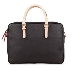 bugatti Ella Businesstasche mit 15“ Laptopfach, Aktentasche für Damen Laptoptasche, Frauen Bürotasche Lehrertasche in braun von bugatti