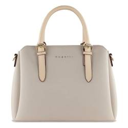 bugatti Ella Handtasche Damen M - Frauen Tasche, Damenhandtasche in beige von bugatti