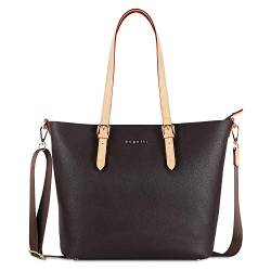 bugatti Ella Shopper Handtasche für Damen L, Damenhandtasche, Schultertasche in braun von bugatti