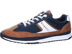 bugatti Herren 321A3A016959 Sneaker, Dunkelblau/Cognac, 42 EU von bugatti