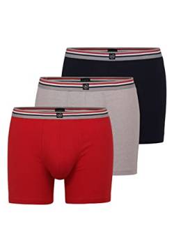 bugatti Herren Boxershorts extra langes Bein Unterhosen 3er Pack 7 von bugatti