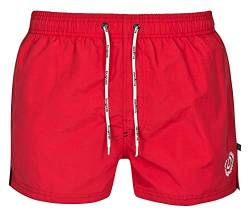 bugatti Kurze Herren Badeshorts in rot Größe XXL 2XL von bugatti