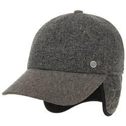 bugatti Levio Cap mit Ohrenklappen Basecap Baseballcap Wollcap Ohrenschutz (60 cm - grau-meliert) von bugatti