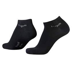 bugatti Mens Sneaker Socks 3er Pack 6765 610 schwarz Strumpf Socke Füsslinge, Size:43-46 von bugatti
