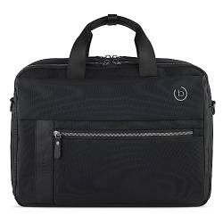 bugatti Nero Businesstasche mit 15“ Laptopfach, Herren- Aktentasche, groß, Schwarz von bugatti