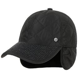 bugatti Style-Mix Cap mit Ohrenklappen Basecap Baseballcap Wintercap Ohrenschutz (55 cm - schwarz) von bugatti