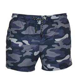 bugatti Swim Shorts, Blue Camouflage, XXL von bugatti