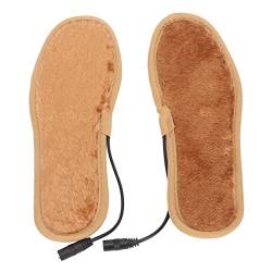 Beheiztes Fußpolster, Hohe Effizienz, Komfortable, Multifunktionale Kohlefaser, Waschbar, Einfach zu Tragen, Beheizbare USB-Einlegesohle für den Außenbereich (38-39 Größe) von buhb