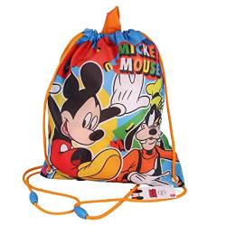 Premium Mickey Mouse - Kinder Turnbeutel Unisex | Kindergarten, Krippe, Reise, Sport | geeignet als Gymsack, Rucksack, Spieltasche, Sportbeutel, Schuhbeutel - für Mädchen und Jungen von bunchy