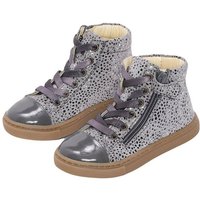 bundgaard Bundgaard High top Sneaker Halbschuh Mädchen Rie Lace Leder Grau Sneaker von bundgaard