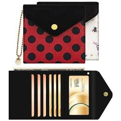 bvya Damen Kleine Slim Wallet Pouch Kreditkartenhalter Mini Bifold Geldbörse mit RFID-Blockierung, 2 Stück #C, SMALL SIZE, Casual von bvya