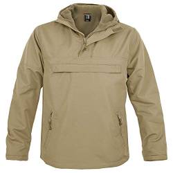 bw-online-shop Hooded Windbreaker mit Fleecefutter camel - 4XL von bw-online-shop