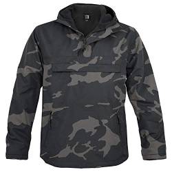 bw-online-shop Hooded Windbreaker mit Fleecefutter darkcamo - M von bw-online-shop