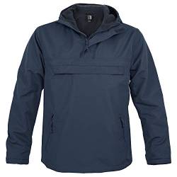 bw-online-shop Hooded Windbreaker mit Fleecefutter navy - S von bw-online-shop