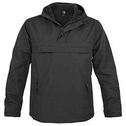 bw-online-shop Hooded Windbreaker mit Fleecefutter schwarz - M von bw-online-shop