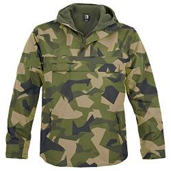 bw-online-shop Hooded Windbreaker mit Fleecefutter swedish camo - 3XL von bw-online-shop