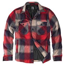 bw-online-shop Lumberjacket Rocky red/anthrazit/beige - L von bw-online-shop